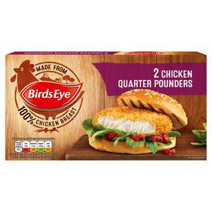 Birds Eye Chicken Quarter Pounders x2 227g