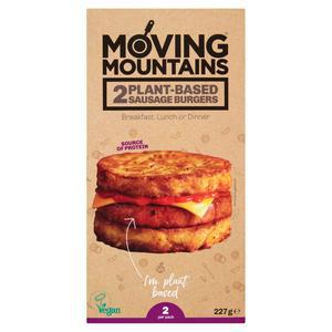 Moving Mountains Plant-Based Sausage Burgers x2 227g