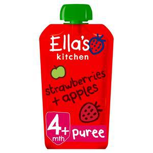 Ella's Kitchen Organic Strawberries and Apples Baby Pouch 4+ Months 120g