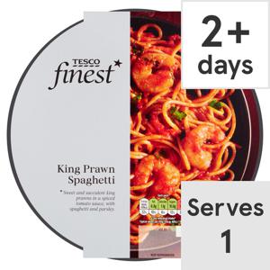 Tesco Finest King Prawn Spaghetti 400G