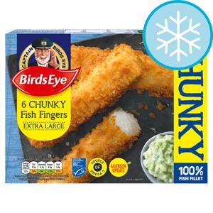 Birds Eye 6 Chunky Fish Fingers Extra Large 360G