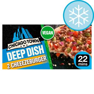 Chicago Town Deep Dish Cheezeburger Vegan Pizza 2X166g