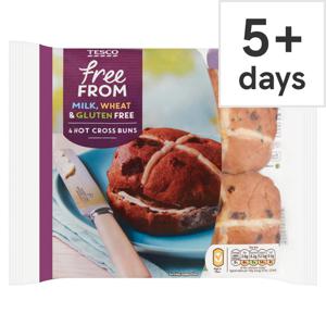 Tesco Fresh Free From Hot Cross Buns 4 Pack