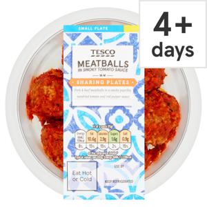 Tesco Meatballs In Smoky Tomato Sauce 140G