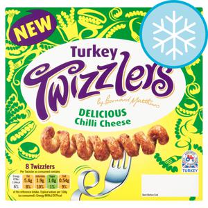 Bernard Matthews Turkey Twizzlers With Chilli Cheese 440G