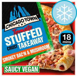 Chicago Town Vegan Stuffed Crust Bacn Mushroom Pizza 500G