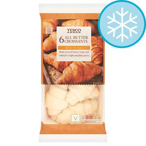 Tesco 6 All Butter Croissants 255G