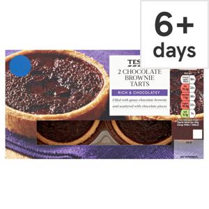 Tesco 2 Chocolate Brownie Tarts 135G