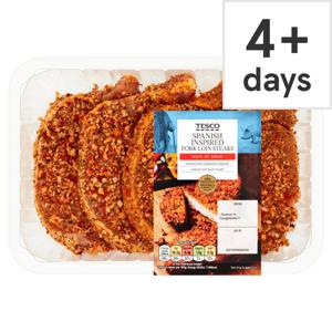 Tesco Spanish Inspired Pork Loin Steaks 600G