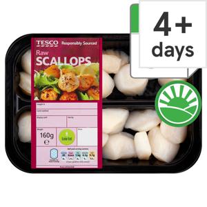 Tesco Raw Scallops 160G