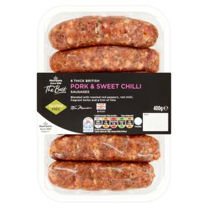 Morrisons The Best Thick Pork And Sweet Chilli Sausages