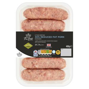 Morrisons The Best Reduced Fat Sausages