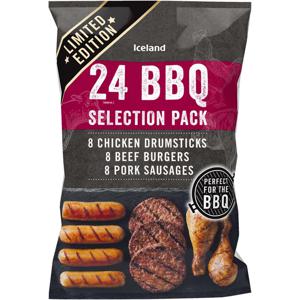 Iceland 24 (approx.) BBQ Selection Pack 1.8kg