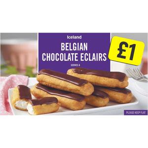 Iceland Belgian Chocolate Eclairs 160g