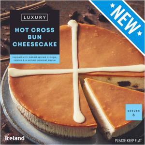 Iceland Luxury Hot Cross Bun Cheesecake 475g