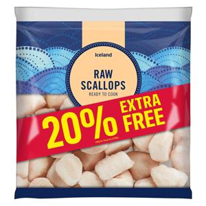 Iceland Raw Roeless Scallops 240g