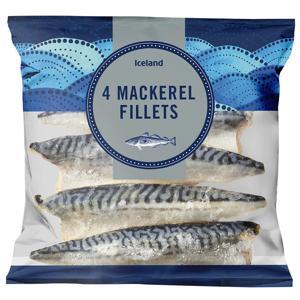 Iceland 4 Mackerel Fillets 400g