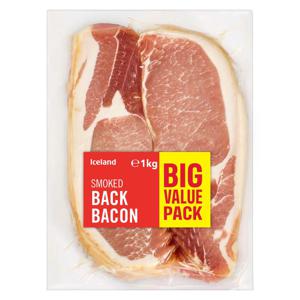 Iceland Smoked Back Bacon 1kg