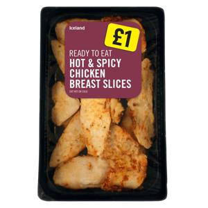 Iceland Hot and Spicy Chicken Breast Slices 115g