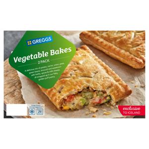 Greggs 2 Vegetable Bakes 310g