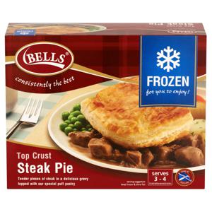 Bells Frozen Steak Pie 4 portion