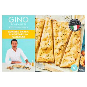 Gino d'Acampo Roasted Garlic & Mozzarella Flatbread 265g