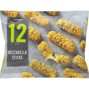 Iceland 12 (approx.) Mozzarella Sticks 180g