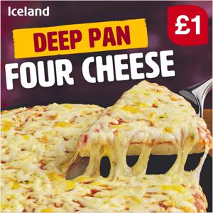 Iceland Deep Pan Four Cheese 365g