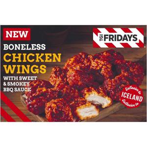 TGI Fridays Sweet and Smokey BBQ Boneless Chicken Wings 400g