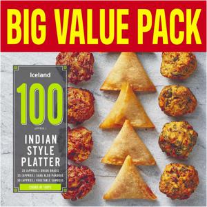 Iceland 100 (approx.) Indian Style Platter 1.5kg