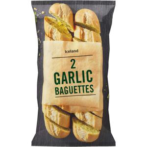 Iceland 2 Garlic Baguettes 338g