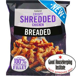 Iceland Breaded Crispy Shredded Chicken 450g