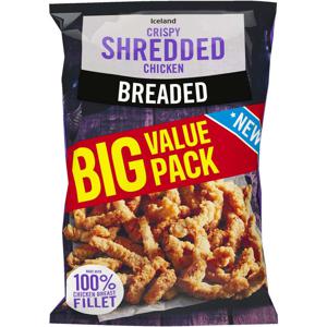 Iceland Breaded Crispy Shredded Chicken 900g