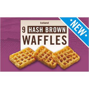 Iceland 9 Hash Brown Waffles 504g