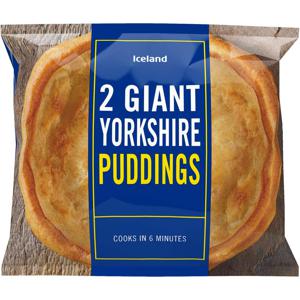 Iceland 2 Giant Yorkshire Puddings 220g