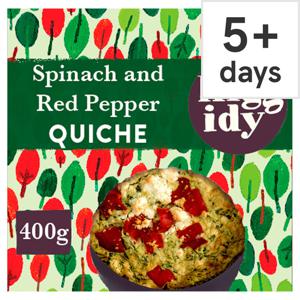 Higgidy Spinach Feta Red Pepper Quiche 400G