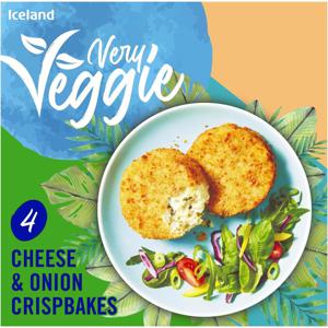 Iceland 4 Cheese and Onion Crispbakes 454g