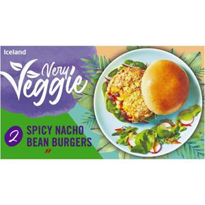 Iceland 2 Spicy Nacho Bean Burgers 270g