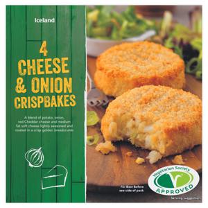 Iceland 4 Cheese & Onion Crispbakes 320g