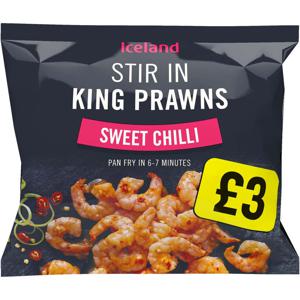 Iceland Stir In King Prawns Sweet Chilli 200g