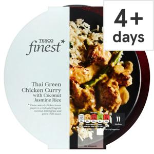 Tesco Finest Thai Green Chicken Curry & Coconut Jasmine Rice 410G