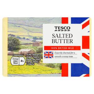 Tesco British Salted Block Butter 250G ++