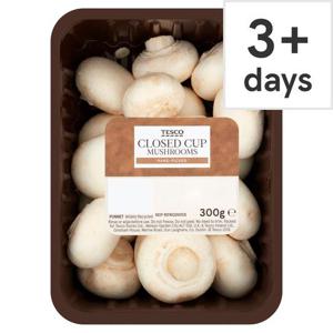 Tesco Closed Cup Mushrooms 300G