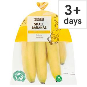 Tesco Small Bananas 6 Pack