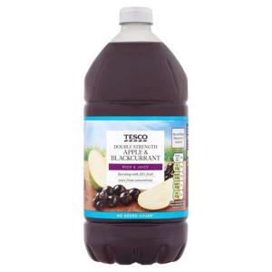 Tesco Double Concentrate Apple & Blackcurrant No Added Sugar Squash 1.5L