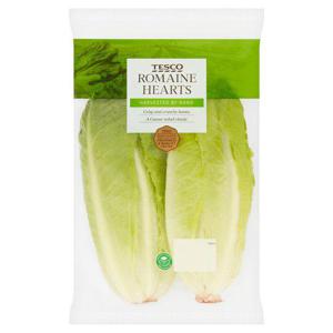 Tesco Romaine Lettuce Hearts 2 Pack