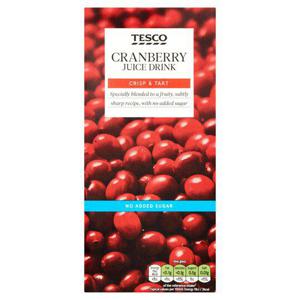 Tesco No Added Sugar Cranberry Juice Drink 1 Litre