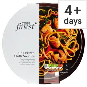 Tesco Finest King Prawn Chilli Noodles 400G