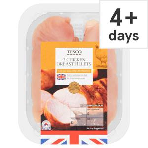 Tesco 2 British Chicken Breast Fillets 300G