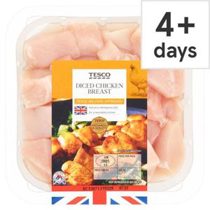 Tesco British Diced Chicken Breast 400G